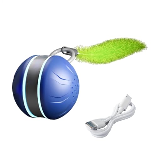 Bsbkoj Interaktiver Katzenspielzeug-Ball, wiederaufladbar, Rollingball mit weichem Feather, 5,6 x 5,8 x 4,5 cm, niedlich, automatisch, Smart Motion, Katze, Spielzeug, Training, Kaugummi, Spiel für Bsbkoj Interaktiver Katzenspielzeug-Ball, wiederaufladbar, Rollingball mit weichem Feather, 5,6 x 5,8 x 4,5 cm, niedlich, automatisch, Smart Motion, Katze, Spielzeug, Training, Kaugummi, Spiel für von Bsbkoj
