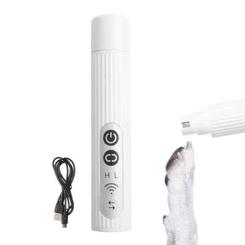 Bsbkoj Nagelgrinder für Hunde, Claws Grooming Grater Stud File für große Hunde, Katzen-Toe Fastener File mit Licht, Haustier-Paws Waschwerkzeug für Haustierliebhaber, 39,9 cm von Bsbkoj