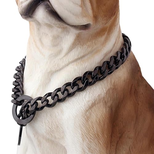 Choke Collar, 34 Zoll Edelstahl-Slip Kette, langlebig, Metall, Training, Lead Loop für große, mittelgroße und kleine Breeds Obedience Walking Outdoor Behavior Control Übungsunterstützung Choke Collar, 34 Zoll Edelstahl-Slip Kette, langlebig, Metall, Training, Lead Loop für große, mittelgroße und kleine Breeds Obedience Walking Outdoor Behavior Control Übungsunterstützung von Bsbkoj
