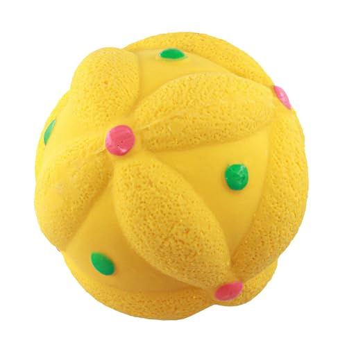 Dog Chew Toy Balls, 3.15x3.15x3.15in Pet Latex Molar Ball with Built-in Sound, Interactive Teething Toys for Small & Medium Dogs, Puppy Training, and Health. von Bsbkoj