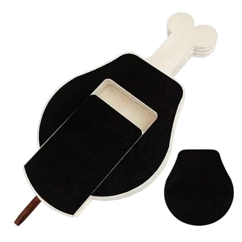 Dog Nail Scratch Board, Bone Shape Pet Scratcher, Strong Cat Scratch Grinder, Nails Grinding Pad for Small, Medium, Large Dogs and Cats, 15.75x9.84x1.18inch, Home Pet Grooming Tool von Bsbkoj