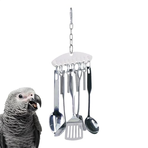 Edelstahl Papagei Spielzeug, Vogel Löffel Ring Spielzeug, Papagei Nagen Spielzeug, Kauspielzeug für Vögel, Papagei Vogel Schaufel Spielzeug, Vogelschnabel Wartung Spielzeug, Interaktives Edelstahl Papagei Spielzeug, Vogel Löffel Ring Spielzeug, Papagei Nagen Spielzeug, Kauspielzeug für Vögel, Papagei Vogel Schaufel Spielzeug, Vogelschnabel Wartung Spielzeug, Interaktives von Bsbkoj