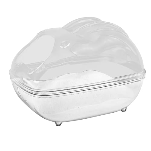 Hamster Sand Bath Container, Transparent Gerbil Bathroom Box, Clear Chinchilla Bathtub, Mini Animal Washroom for Mice Dwarf Hamster Rodents Cage and Habitat Grooming Hamster Sand Bath Container, Transparent Gerbil Bathroom Box, Clear Chinchilla Bathtub, Mini Animal Washroom for Mice Dwarf Hamster Rodents Cage and Habitat Grooming von Bsbkoj