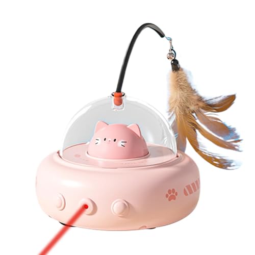 Interactive Cat Feather Toy, Rechargeable Interactive Cat Toys, 4.33x4.53x11.02 inches Adorable Rotating Pet Enrichment, Kitten Boredom Exerciser, Hunting Chasing Game Interactive Cat Feather Toy, Rechargeable Interactive Cat Toys, 4.33x4.53x11.02 inches Adorable Rotating Pet Enrichment, Kitten Boredom Exerciser, Hunting Chasing Game von Bsbkoj