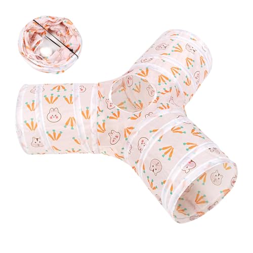 Katzen-Tunnel, faltbar, Tunnel für Kittens, Stylish Folding Pet Peek Hole Toy, für Katzen, Hunde, Puppies und Bunnies, perfekte Spielzeit und Exploration von Bsbkoj