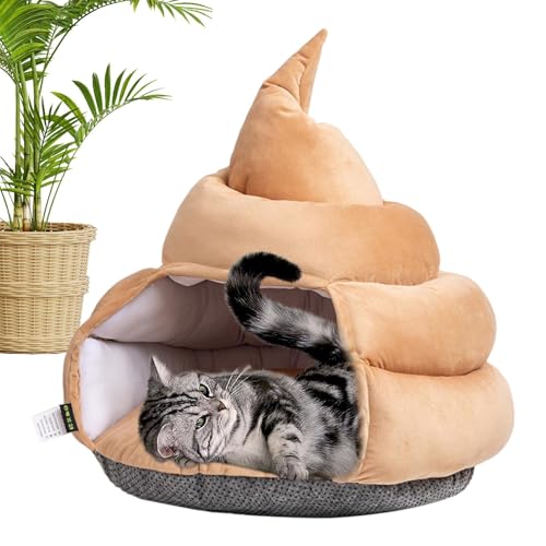 Katzenbett Höhle, Kackform Katzenhaus Weiche Katzenhütte, Katzenzelt für Katzen, Bequemes Haustierbett, Katzenhöhlenbett, Haustierbett für Katzen, Katzenzelt, Katzen- und Hundebett, Plüsch-Katzenhaus Katzenbett Höhle, Kackform Katzenhaus Weiche Katzenhütte, Katzenzelt für Katzen, Bequemes Haustierbett, Katzenhöhlenbett, Haustierbett für Katzen, Katzenzelt, Katzen- und Hundebett, Plüsch-Katzenhaus von Bsbkoj