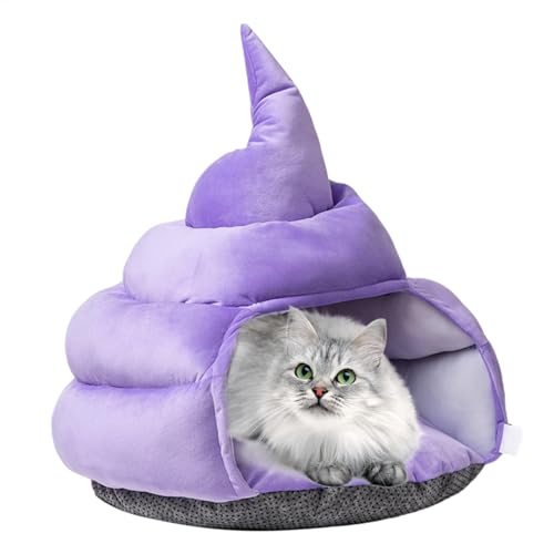 Katzenbett Höhle, Kackform Katzenhaus Weiche Katzenhütte, Katzenzelt für Katzen, Bequemes Haustierbett, Katzenhöhlenbett, Haustierbett für Katzen, Katzenzelt, Katzen- und Hundebett, Plüsch-Katzenhaus Katzenbett Höhle, Kackform Katzenhaus Weiche Katzenhütte, Katzenzelt für Katzen, Bequemes Haustierbett, Katzenhöhlenbett, Haustierbett für Katzen, Katzenzelt, Katzen- und Hundebett, Plüsch-Katzenhaus von Bsbkoj
