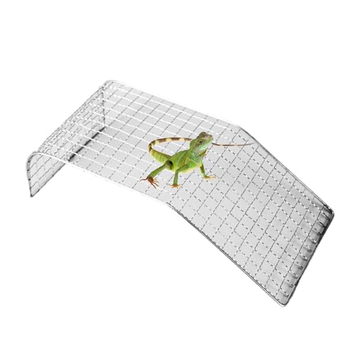 Lizard Hammock, Stainless Steel Mesh Climbing Hammock, 11.8x6.3x3.9 Inches Reptile Aquarium Accessories, Cooling Bed for Bearded Dragon, Snake, Turtle and Hermit Crab Lizard Hammock, Stainless Steel Mesh Climbing Hammock, 11.8x6.3x3.9 Inches Reptile Aquarium Accessories, Cooling Bed for Bearded Dragon, Snake, Turtle and Hermit Crab von Bsbkoj