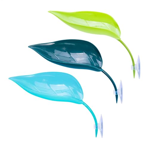 Reptilien-Terrarium-Blattdekoration, Schildkröten-Sonnenterrasse, 18 x 7,1 cm, realistisches Lebensraum-Zubehör, Gecko-Kletterruhe, Saugnapf, Froschpflanze für Heimdekoration von Bsbkoj