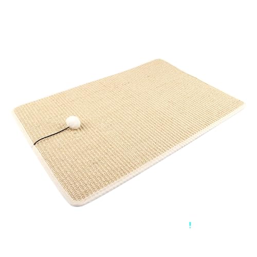 Sisal Mat for Cats, Kitten Scratcher Pad with Plush Ball, Wall and Furniture Protection Scratching Rug, 23.62x15.75x0.39in, Pet Supplies for Small to Medium Pussy Sisal Mat for Cats, Kitten Scratcher Pad with Plush Ball, Wall and Furniture Protection Scratching Rug, 23.62x15.75x0.39in, Pet Supplies for Small to Medium Pussy von Bsbkoj