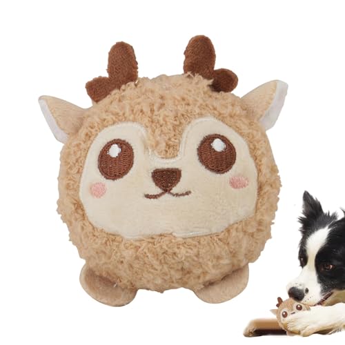 Squeaky Dog Balls, Plush Animal Design Puppy Toy, Interactive Training Aid with Built-in Sound for Small & Medium Dogs, Fun Pet Play Ball for Home, Bedroom, Pet Room. von Bsbkoj