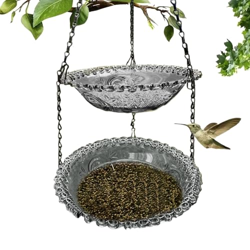 Vogeltränke, kleiner Vogel-Wasser-Futter-Pool, 23,5 x 23,5 x 5,5 cm, bezaubernd, kompakt, für drinnen und draußen, Käfigzubehör zum Trinken, Füttern, Garten, Hof, Terrasse, Deck-Dekoration Vogeltränke, kleiner Vogel-Wasser-Futter-Pool, 23,5 x 23,5 x 5,5 cm, bezaubernd, kompakt, für drinnen und draußen, Käfigzubehör zum Trinken, Füttern, Garten, Hof, Terrasse, Deck-Dekoration von Bsbkoj