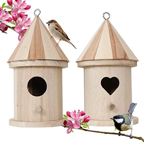2 Stück Nistkasten für Meise, Nistkasten Bausatz Rotkehlchen, Vogelhaus Wetterfest aus Holz, Vogelhäuschen Zum AufhängenBlaumeise Wellensittich Massiv Holz 25mm Einflugloch Vogelfutterhaus Brutkasten 2 Stück Nistkasten für Meise, Nistkasten Bausatz Rotkehlchen, Vogelhaus Wetterfest aus Holz, Vogelhäuschen Zum AufhängenBlaumeise Wellensittich Massiv Holz 25mm Einflugloch Vogelfutterhaus Brutkasten von Bseical
