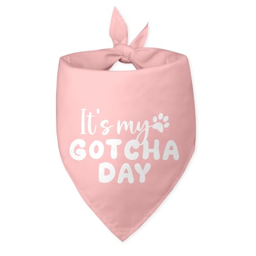 Hundehalstuch, Aufschrift "It's My Gotcha Day", Rosa Hundehalstuch, Aufschrift "It's My Gotcha Day", Rosa von Bsicuvaek