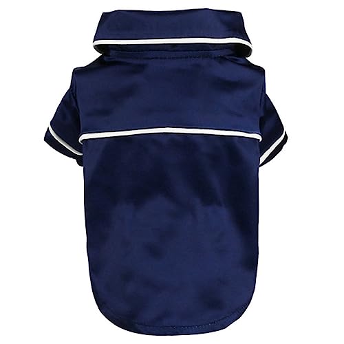 Sommer-Pyjama-Set für Welpen, Rock, Hemd, Seide, für Hunde, Katzen, Paare, dünne Sommerbekleidung, bequeme und coole Pullover für kleine Hunde, süße Hündinnen für kleine, mittelgroße Hunde und Katzen von BtpOuy