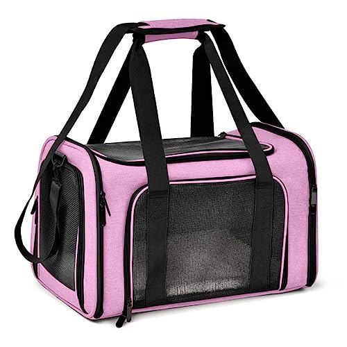 Tragbare Katze Welpe Tasche Atmungsaktiv Mesh Hund Tragetasche Haustier Reise Tragetasche Welpen Kitty Kaninchen Sichere Sling Bag Carrier für Haustier Outdoor Reisen Wandern für Welpen Mittlere Katzen von BtpOuy