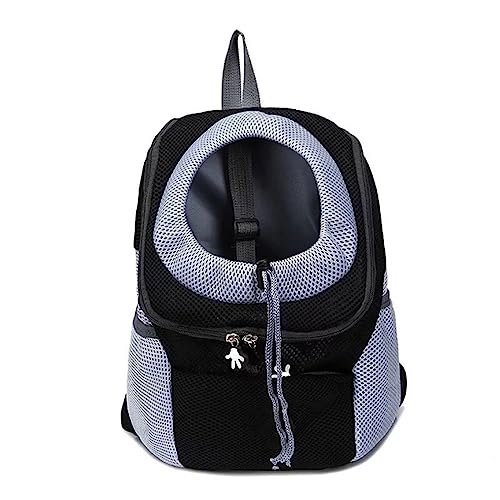 Tragbare Katze Welpe Tasche Atmungsaktiv Mesh Katze Doppel Schulter Tragetasche Tragbarer Rucksack Hundetrage Kordelzug Design Reiserucksack für Kleine Hunde Hund für Welpen Mittlere Katzen von BtpOuy