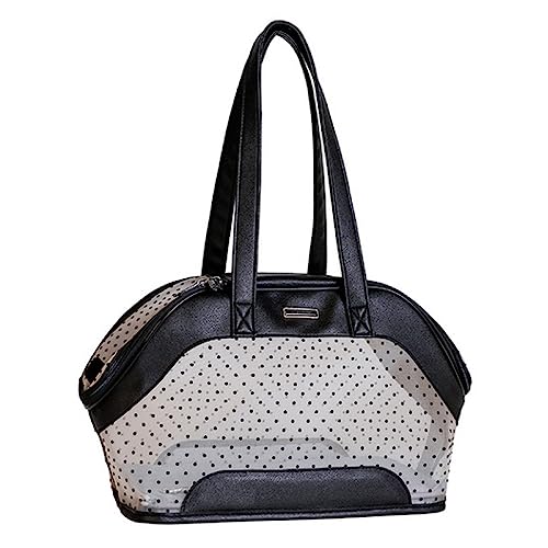 Tragbare Katze Welpe Tasche Doppelmaul Haustier Hund Sling Carrier Nylon Schultertasche Single Panorama Transparent Pouch Schulter Tragetasche für Kleine Hunde Katze für Welpen Mittlere Katzen von BtpOuy