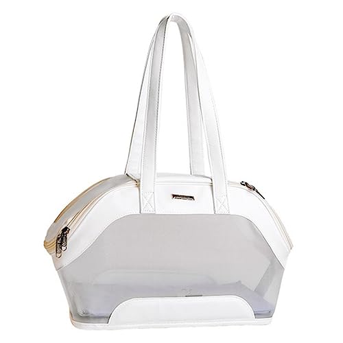 Tragbare Katze Welpe Tasche Doppelmaul Haustier Hund Sling Carrier Nylon Schultertasche Single Panorama Transparent Pouch Schulter Tragetasche für Kleine Hunde Katze für Welpen Mittlere Katzen von BtpOuy