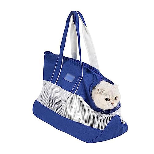 Tragbare Katze Welpe Tasche Haustier Katzen Hunde Tragetasche Helle Farbe Haustier Handtasche Hundetrage Tragbare Atmungsaktive Mesh Schultertaschen für Kleine Haustier Outdoor für Welpen Mittlere Katzen von BtpOuy