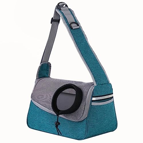 Tragbare Katze Welpe Tasche Haustier Reise Umhängetasche Front Kordelzug Design Atmungsaktive Haustier Sling Carrier Verstellbare Tragetasche für Kleine Hunde Mittlere Katzen für Welpen Mittlere von BtpOuy