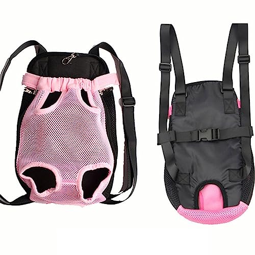 Tragbare Katze Welpe Tasche Haustier Sling Carrier Haustier Hund Sling Carrier mit Vordertasche Telefontasche Sicherheitsschnalle Vorderrucksack für Haustier Outdoor Reise Tragetasche für Welpen Mittlere Katzen von BtpOuy