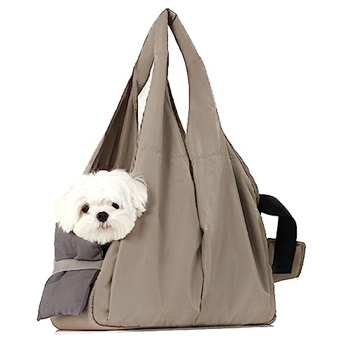 Tragbare Katze Welpe Tasche Hund Umhängetasche Crossbody Haustier Tasche Carrier Reisetasche Welpenzubehör Haustier Handtasche Reise Träger für Haustier Outdoor Reisen für Welpen Mittlere Katzen von BtpOuy