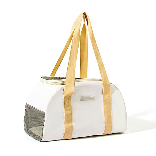 Tragbare Katze Welpe Tasche Mode Katze Hund Schulter Taschen Single Pet Atmungsaktive Mesh Tragetasche Weiche Seiten Träger Reise Tote für mittelgroße Hunde für Welpen Mittlere Katzen von BtpOuy
