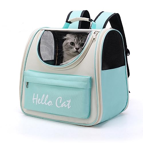Tragbare Katze Welpe Tasche Nylon Haustier Tragen Rucksack Tragbare Mode Rucksack Haustier Reise Tragetasche Atmungsaktive Mesh Haustier Tasche für Tragen Doggy Cat Yorkie für Welpen Mittlere Katzen von BtpOuy