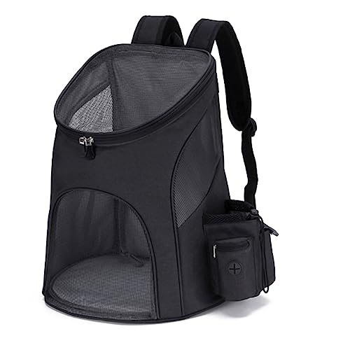 Tragbare Katze Welpe Tasche Tragbare Haustier Fronttasche Outdoor Haustier Reise Doppel Schulter Rucksack Atmungsaktiv Mesh Rucksack mit Sicherheitsreißverschlüssen für kleine Hunde für Welpen Mittlere Katzen von BtpOuy