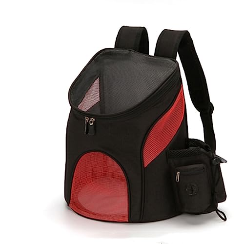 Tragbare Katze Welpe Tasche Tragbare Haustier Fronttasche Outdoor Haustier Reise Doppel Schulter Rucksack Atmungsaktiv Mesh Rucksack mit Sicherheitsreißverschlüssen für kleine Hunde für Welpen Mittlere Katzen von BtpOuy