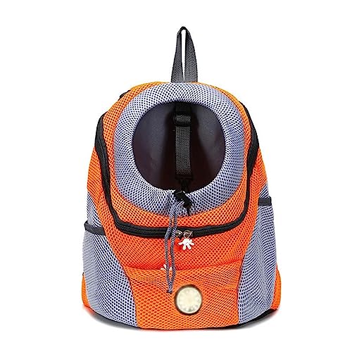 Tragbare Katze Welpe Tasche Tragbare Katze Doppel Schulter Tragetasche Atmungsaktiv Mesh Rucksack Hundetrage Kordelzug Design Reiserucksack für Kleine Hunde Hund für Welpen Mittlere Katzen von BtpOuy