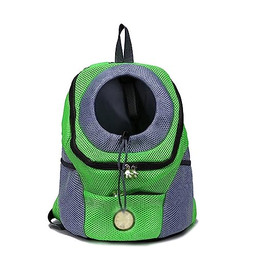 Tragbare Katze Welpe Tasche Tragbare Katze Doppel Schulter Tragetasche Atmungsaktiv Mesh Rucksack Hundetrage Kordelzug Design Reiserucksack für Kleine Hunde Hund für Welpen Mittlere Katzen von BtpOuy