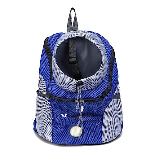 Tragbare Katze Welpe Tasche Tragbare Katze Doppel Schulter Tragetasche Atmungsaktiv Mesh Rucksack Hundetrage Kordelzug Design Reiserucksack für Kleine Hunde Hund für Welpen Mittlere Katzen von BtpOuy