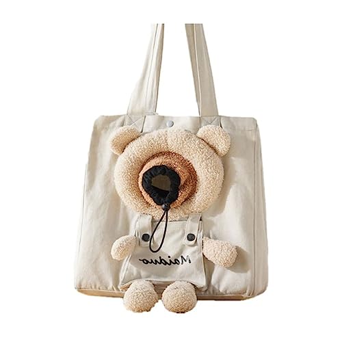 Tragbare Katze Welpe Tasche Welpe Katze Tragetasche Schultertaschen Single Front Kordelzug Design Tragetasche Haustier Reise Tragetasche für Katze Kätzchen Doggies für Welpen Mittlere Katzen von BtpOuy