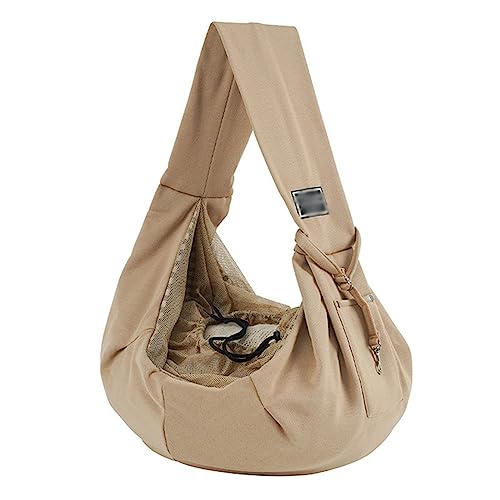 Tragbare Katzen-Welpen-Tasche Crossbody Haustiertasche Kordelzug Öffnung Haustier Sling Carrier Tragbare Katze Welpe Sling Bag Travel Tote Chest Pack für Welpen Mittlere Katzen für Welpen Mittlere von BtpOuy