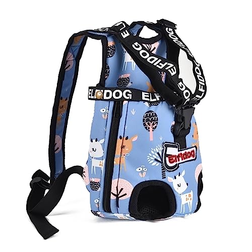 Tragbare Katzen-Welpentasche Nylon Haustier Rucksack Carrier Welpe Sling Carrier mit verstellbarem Gurt Atmungsaktives Mesh Front Rucksack für Haustier Outdoor Reisen für Welpen Mittlere Katzen von BtpOuy