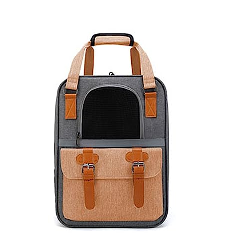 Tragbare Katzen-Welpentasche Outdoor Hund Katze Carrier Sicherheit Reißverschlüsse Haustier Freizeit Rucksack Verstellbare Schultergurte Hunderucksack für Doggy Doggie Yorkie für Welpen Mittlere von BtpOuy