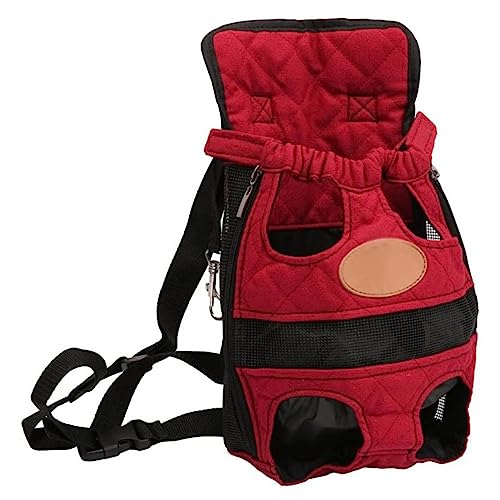 Tragbare Tasche für Katzen und Welpen, Haustier-Reiserucksack, verstellbar, gepolsterter Schultergurt, Hunde- und Katzen-Rucksack, Sicherheitsreißverschlüsse, Tragetasche, Tragetasche für Hunde, Yorkie, für Welpen, mittelgroße Katzen von BtpOuy