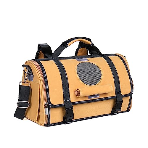 Tragbare Tragetasche für Katzen und Welpen, atmungsaktiv, 2-in-1 Katzen-Tragetaschen, tragbarer Haustier-Rucksack, kleine Hunde, Katzen, belüftet, für Reisen, Outdoor, Camping, für Welpen, mittelgroße Tragbare Tragetasche für Katzen und Welpen, atmungsaktiv, 2-in-1 Katzen-Tragetaschen, tragbarer Haustier-Rucksack, kleine Hunde, Katzen, belüftet, für Reisen, Outdoor, Camping, für Welpen, mittelgroße von BtpOuy