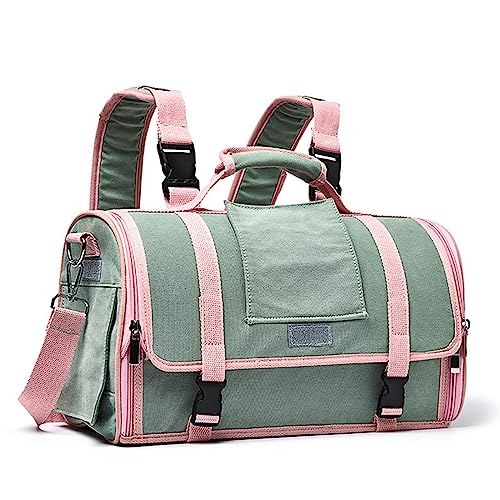 Tragbare Tragetasche für Katzen und Welpen, atmungsaktiv, 2-in-1 Katzen-Tragetaschen, tragbarer Haustier-Rucksack, kleine Hunde, Katzen, belüftet, für Reisen, Outdoor, Camping, für Welpen, mittelgroße Tragbare Tragetasche für Katzen und Welpen, atmungsaktiv, 2-in-1 Katzen-Tragetaschen, tragbarer Haustier-Rucksack, kleine Hunde, Katzen, belüftet, für Reisen, Outdoor, Camping, für Welpen, mittelgroße von BtpOuy