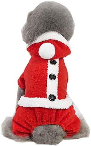 Btrice Winter Classic Weihnachtshund Urlaubskostüm, Hund und Welpe Weihnachtskostüm mit Hut von Btrice