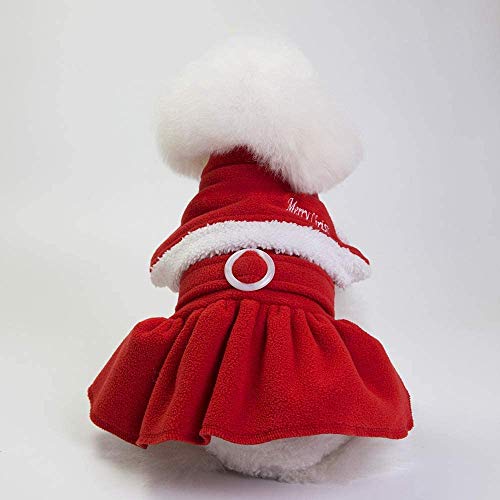 Btrice Winter Classic Weihnachtshund Urlaubskostüm, Hund und Welpe Weihnachtskostüm mit Hut von Btrice
