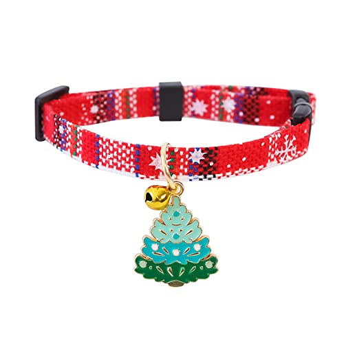 Btruely Weihnachten Hundehalsbänder Verstellbare Hundekatze Santa Claus Halsbänder mit Glocken für Kleine Mittelgroße Haustiere Welpen Kätzchen Kätzchen (G) von Btruely
