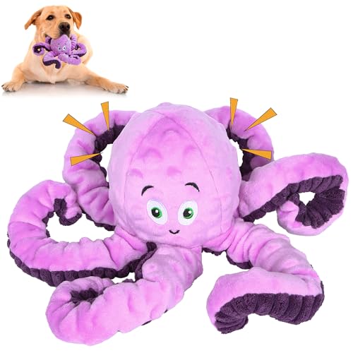 Bttfere Hundespielzeug für große Rassen, Weihnachts-Oktopus, quietschend, lustig, niedlich, interaktiv, mittelgroße, kleine Hundespielzeug, Plüschtiere, Welpenspielzeug, Hundegeburtstagsgeschenke für Bttfere Hundespielzeug für große Rassen, Weihnachts-Oktopus, quietschend, lustig, niedlich, interaktiv, mittelgroße, kleine Hundespielzeug, Plüschtiere, Welpenspielzeug, Hundegeburtstagsgeschenke für von Bttfere