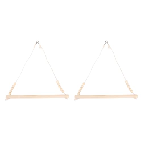 2 PCs Dreieck Haustier Vogelschwung, hölzerne Hängemchenspielzeug, leicht zu installieren Barakten für Papagei 2 PCs Dreieck Haustier Vogelschwung, hölzerne Hängemchenspielzeug, leicht zu installieren Barakten für Papagei von Buachois