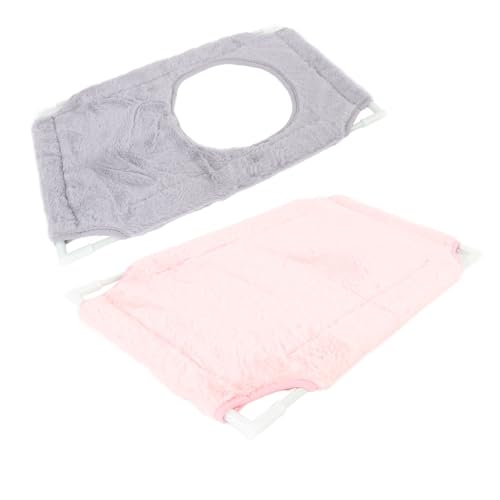 2pcs Katzenfensterbett, 2 Schichten Haustierhängematte, 360 Grad Full View Cat Fenster Barsch (33 lbs Gewichtsgrenze mit 6 PCS Starker Saugnapfbecher Sitzbett für Innenkatzen (2) von Buachois