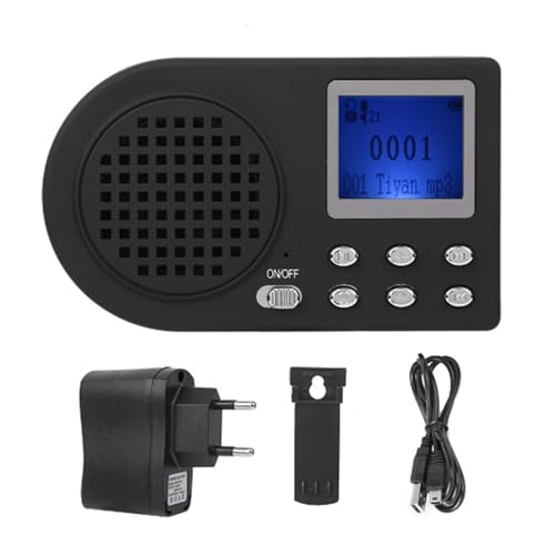 Buachois Chirping Sound Lautsprecher, Outdoor Vogel Chirping Verstärker mit drahtloser Fernbedienung 110 Animal Sounds MP3 -Lautsprecher (Ohne Fernbedienung) von Buachois