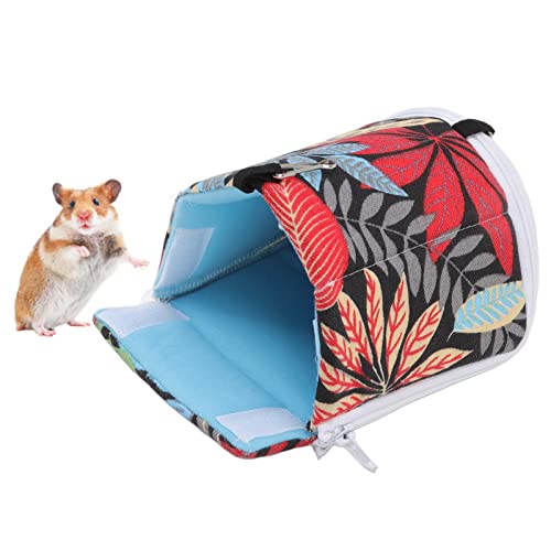Buachois Hamster warmes Bett Haus Nest atmungsaktiv bequem abnehmbar 4 Jahreszeit (14 * 12CM) von Buachois