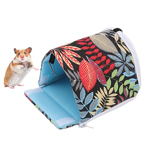 Buachois Hamster warmes Bett Haus Nest atmungsaktiv bequem abnehmbar 4 Jahreszeit (17 * 15CM) von Buachois